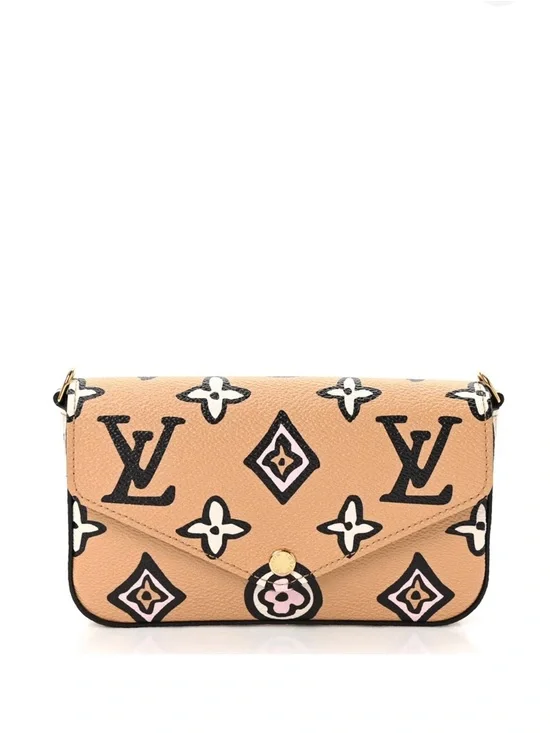 LOUIS VUITTON Monogram Wild At Heart Felicie Strap & Go Arizona Creme - Picture 2 of 9